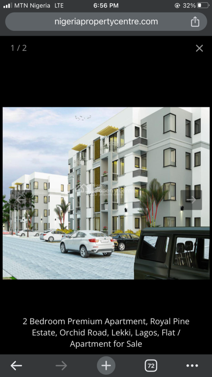 Luxury 2 Bedroom Apartment, Royal Pine Estate, Orchid Road, Lekki, Lagos, Flat / Apartment for Sale