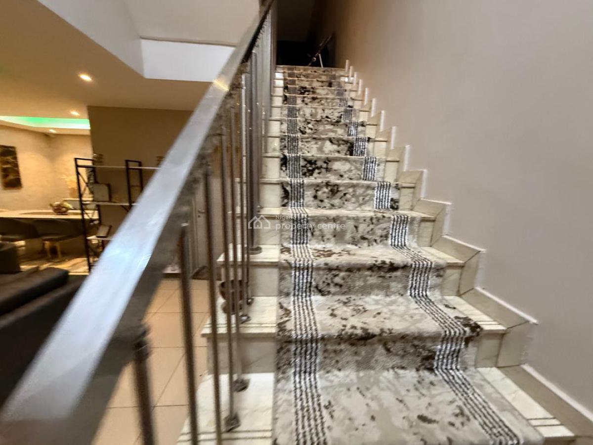 Luxury 4 Bedroom Serviced & Furnished Duplex, Bq,24/7 Light, Serene Neighborhood Inside a Gated Estate, Jabi, Abuja, Terraced Duplex for Rent