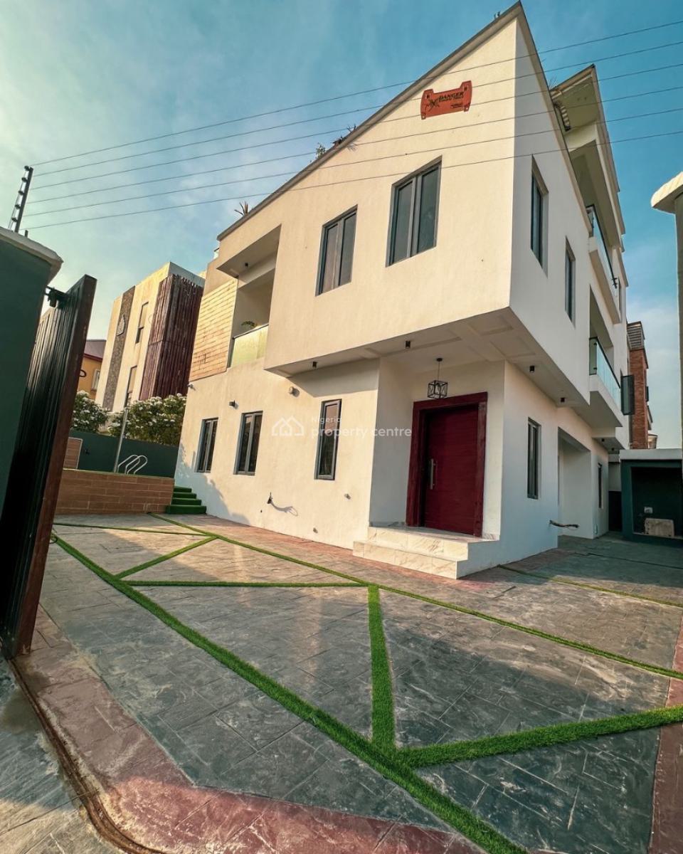 Contemporary 5 Bedroom Fully Detached Duplex with Bq, Rooftop Terrace, Ikate, Lekki, Lagos, Detached Duplex for Sale