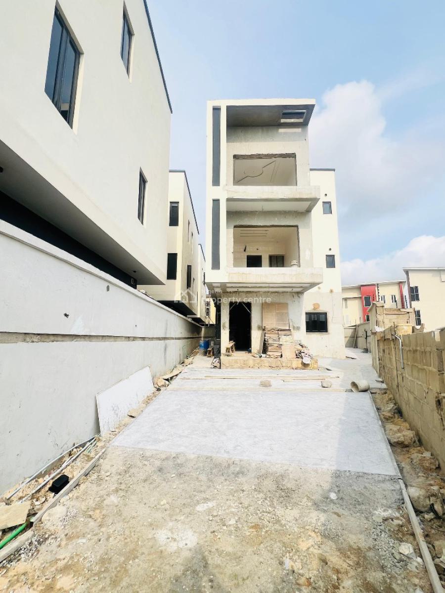 Breathtaking 5 Bedroom Fully Detached Duplex Plus Bq, Contemporary Detailed Home with Bq in a Secured Estate, Gra, Ogudu, Lagos, Detached Duplex for Sale