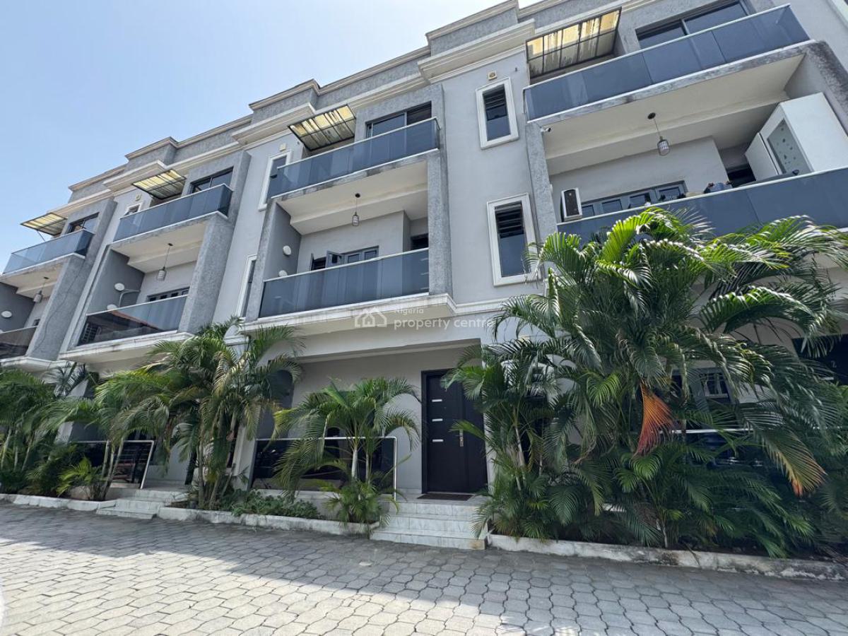 Furnished 4-bedroom+bq Terrace with Gym, Pool, & Playground, Off Elegushi Palace Road, Ikate, Lekki, Lagos, Terraced Duplex for Sale