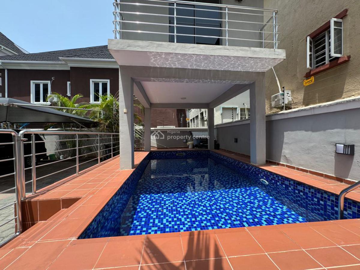 Furnished 4-bedroom+bq Terrace with Gym, Pool, & Playground, Off Elegushi Palace Road, Ikate, Lekki, Lagos, Terraced Duplex for Sale