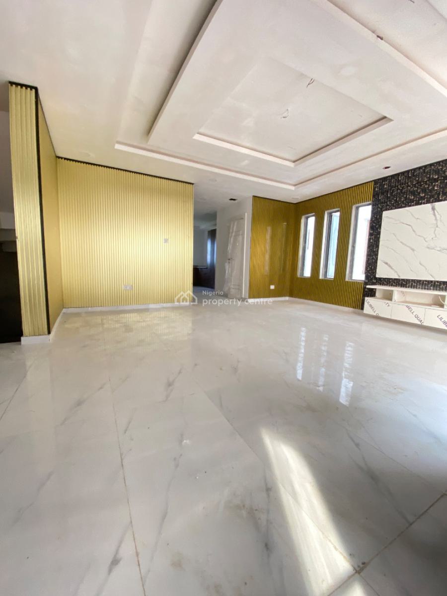 Brandnew Waterview 4bedroom Terrace Duplex with Bq, New Road Chevron Lekki Lagos, Lekki, Lagos, Terraced Duplex for Rent