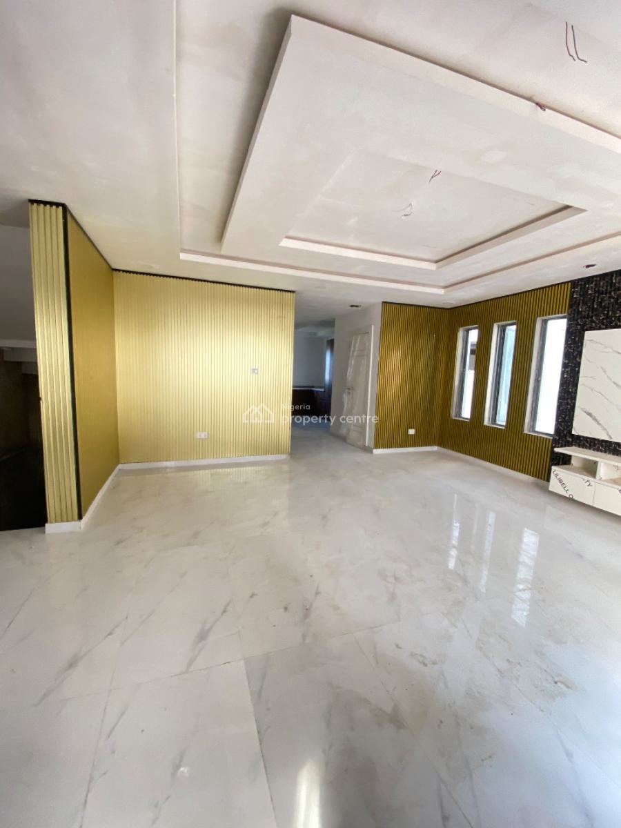 Brandnew Waterview 4bedroom Terrace Duplex with Bq, New Road Chevron Lekki Lagos, Lekki, Lagos, Terraced Duplex for Rent