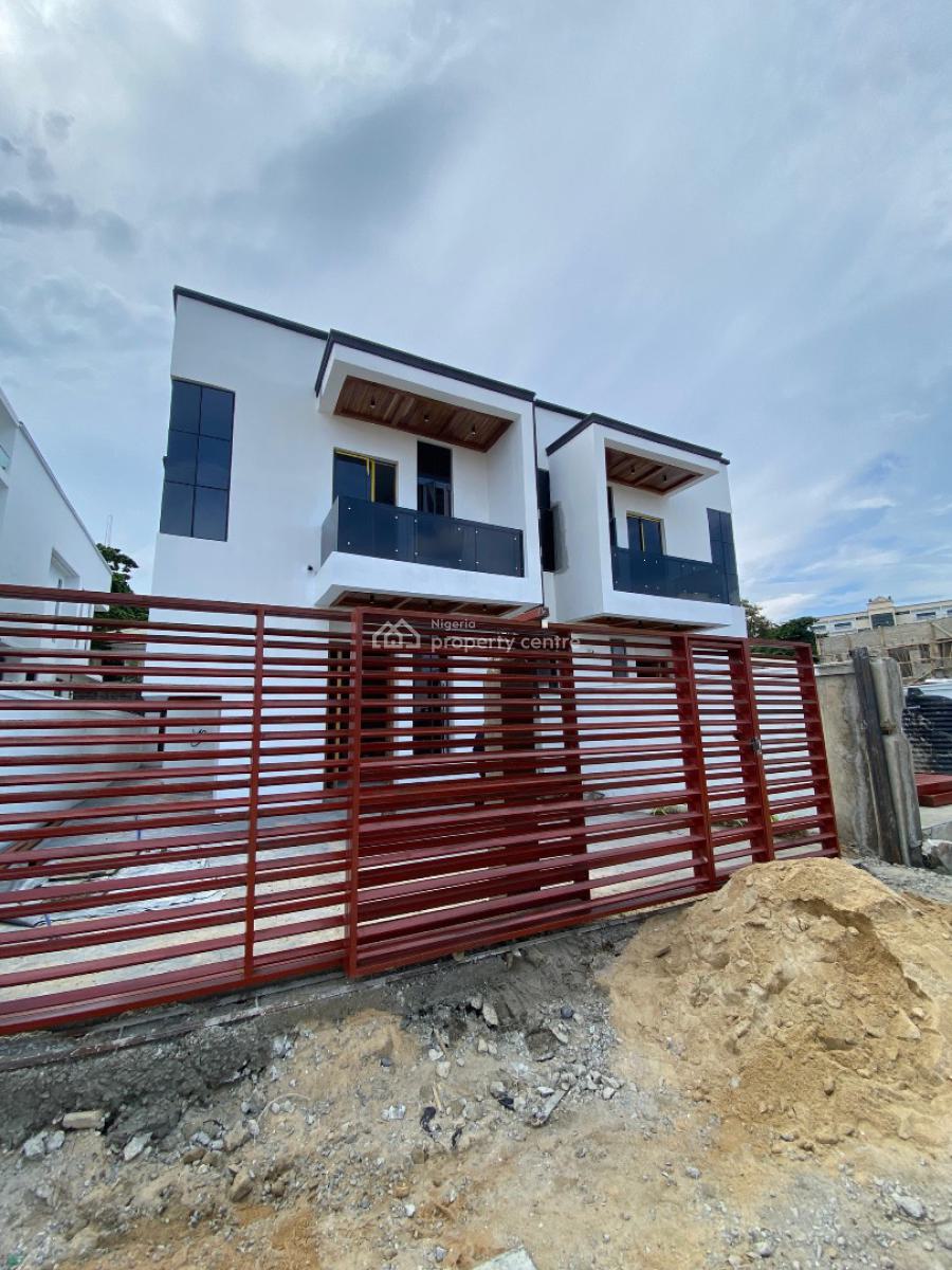 Modern 4-bedroom Semi Detached Duplex with Bq, a Beautiful Home for Your Family, Chevron, Lekki, Lagos, Semi-detached Duplex for Sale
