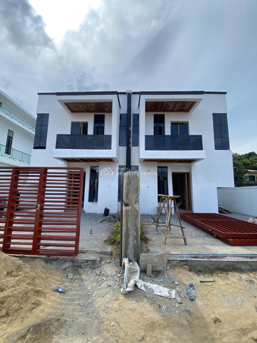 Modern 4-bedroom Semi Detached Duplex with Bq, a Beautiful Home for Your Family, Chevron, Lekki, Lagos, Semi-detached Duplex for Sale