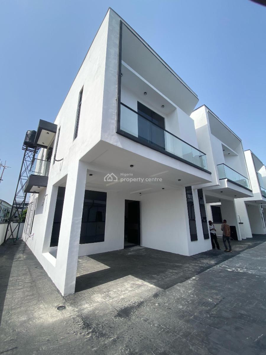 Spacious 4-bedroom Semi-detached Duplex with Bq + Balcony & Modern Fin, Ikate, Lekki, Lagos, Semi-detached Duplex for Sale