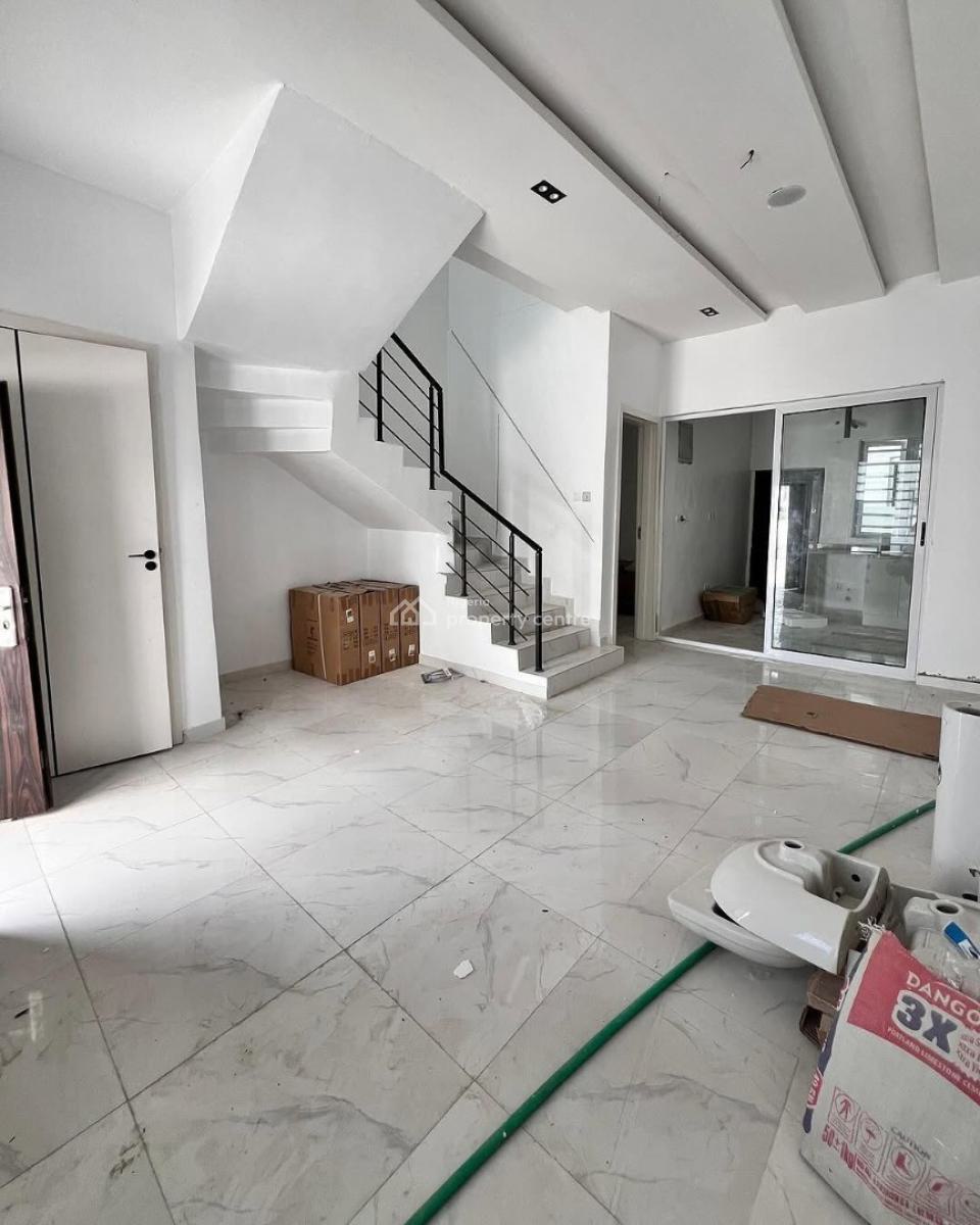 Fully-serviced 3-bed Terrace Sited Within a Quiet Estate, Orchid Road, Lekki, Lagos, Terraced Duplex for Rent