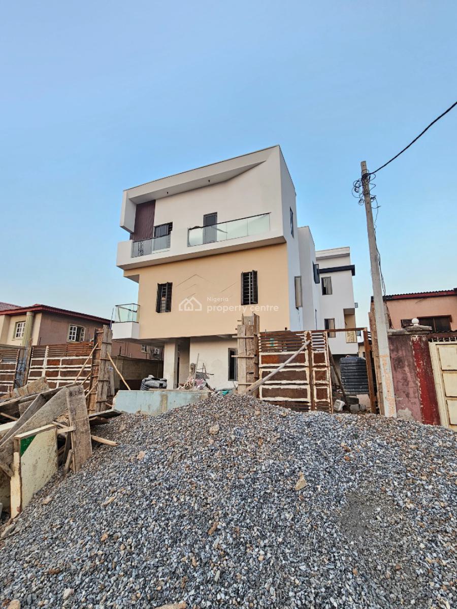 Newly Built 4 Bedroom Semi Detached Duplex with a Room Bq, Wemco Road, Ikeja, Lagos, Detached Duplex for Sale