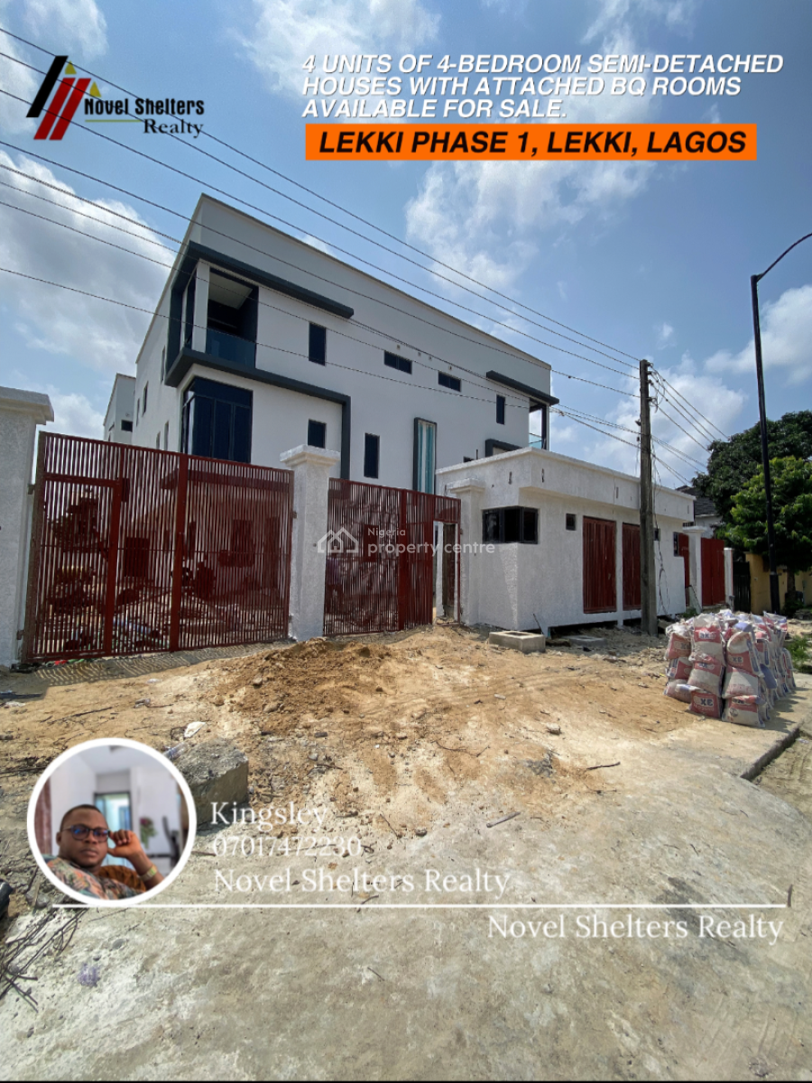 Executive, Well Built 4 Bedroom Contemporary Semi-detached Duplex, Lekki, Lekki Phase 1, Lekki, Lagos, Semi-detached Duplex for Sale