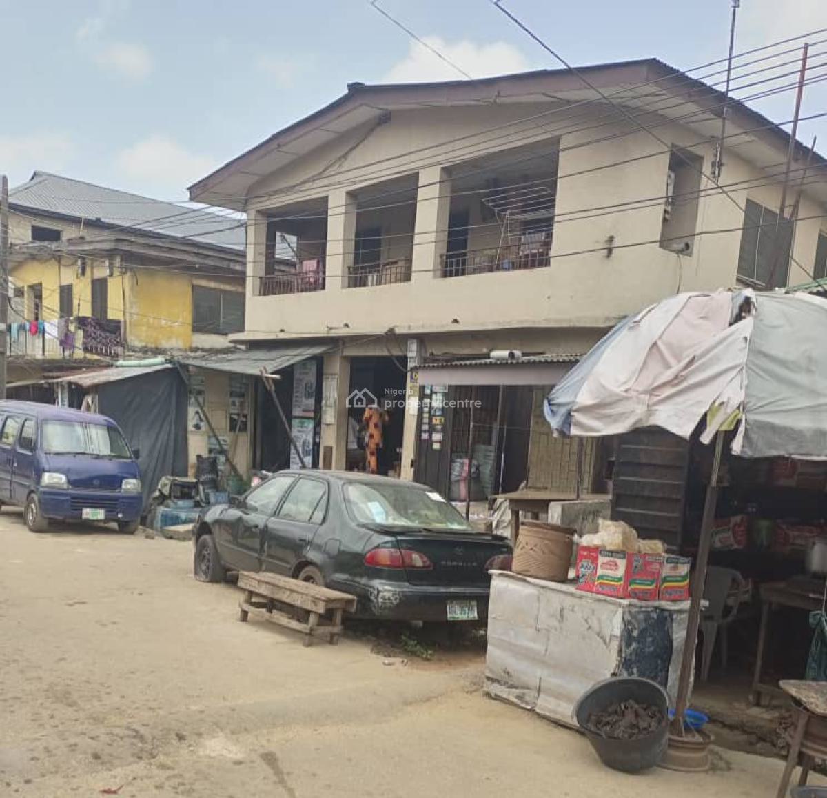One Story Building Perfect for Residential and Commercial, Shomolu - Palmgroove, Shomolu, Lagos, Block of Flats for Sale