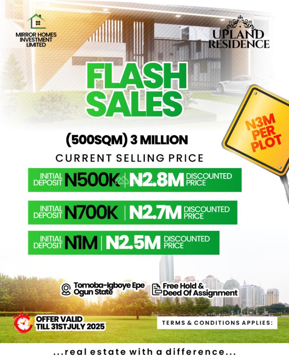 100% Dry Land with a Discount Offer and Flexible Payment Plan in Epe, Epe, Lagos, Land for Sale
