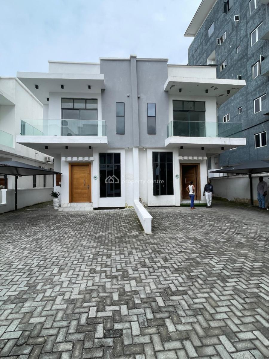 Beautiful Built 4 Bedroom Semi Detached Duplex with Bq, in a Nice Environment, Osapa, Lekki, Lagos, Semi-detached Duplex for Sale