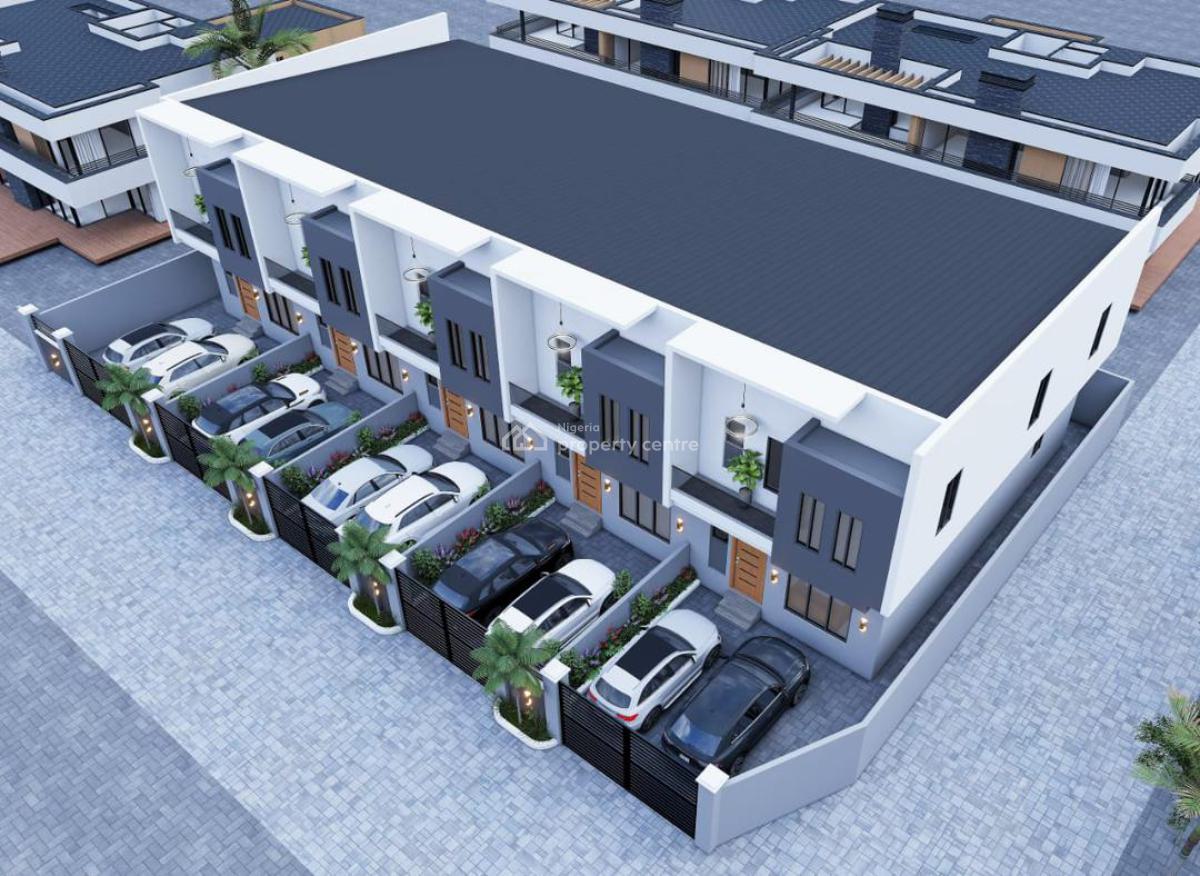 Under Construction 4 Bedroom Self Compound Terraced Duplex, Gra, Ikota, Lekki, Lagos, Terraced Duplex for Sale
