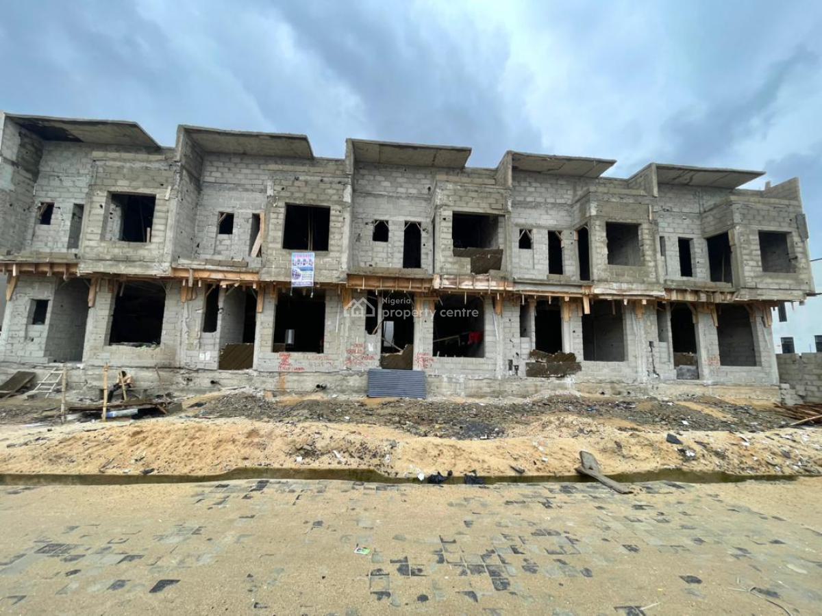 Under Construction 4 Bedroom Self Compound Terraced Duplex, Gra, Ikota, Lekki, Lagos, Terraced Duplex for Sale