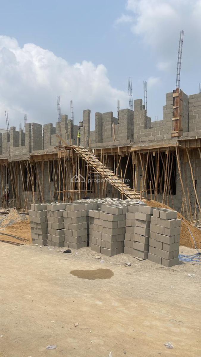 Under Construction 4 Bedroom Self Compound Terraced Duplex, Gra, Ikota, Lekki, Lagos, Terraced Duplex for Sale