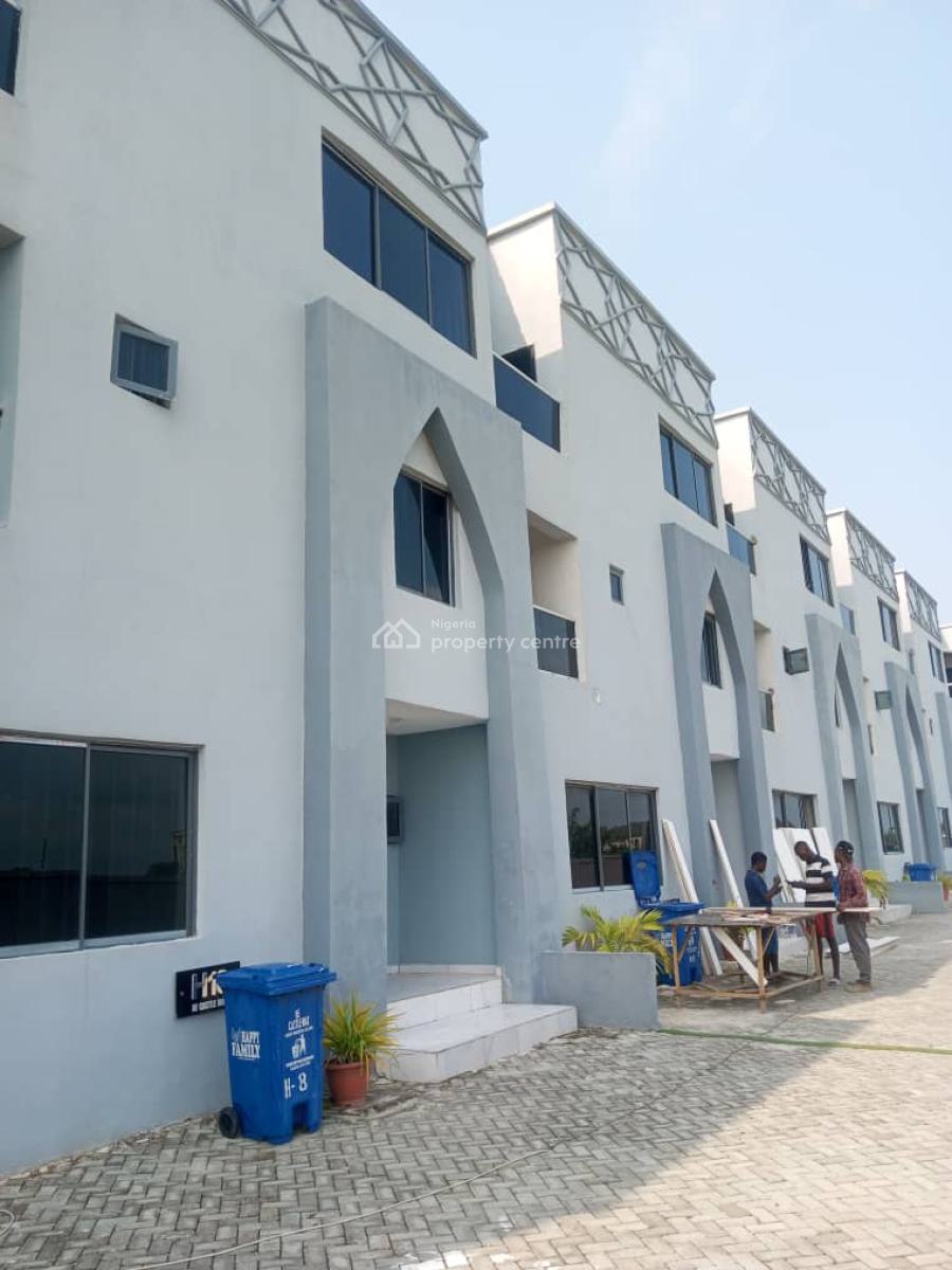 Brand New 4 Bedroom Terrace Duplex with Bq Service Estate, Orchid Road, Lekki, Lagos, Terraced Duplex for Rent