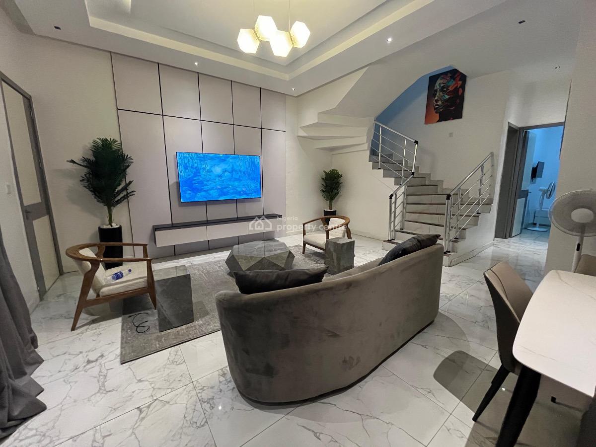 Furnished 4bedroom Semi Detached Duplex + Bq, Oral Estate Extension, Opposite Eleganza Bus Stop, Ikate, Lekki, Lagos, Ikota, Lekki, Lagos, Semi-detached Duplex for Rent