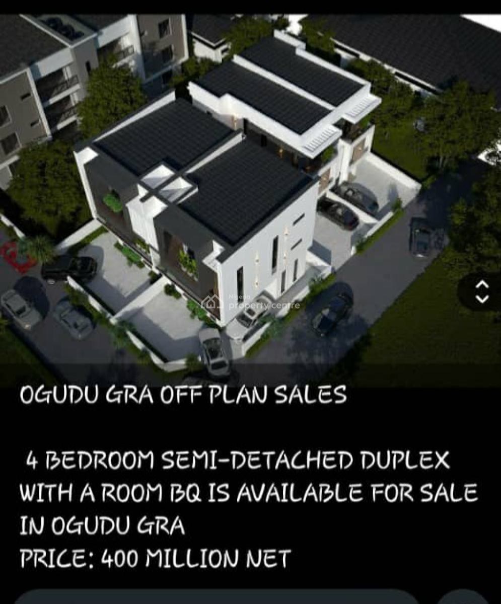 4 Bedroom Semi-detached Duplex, Gra, Ogudu, Lagos, Semi-detached Duplex for Sale