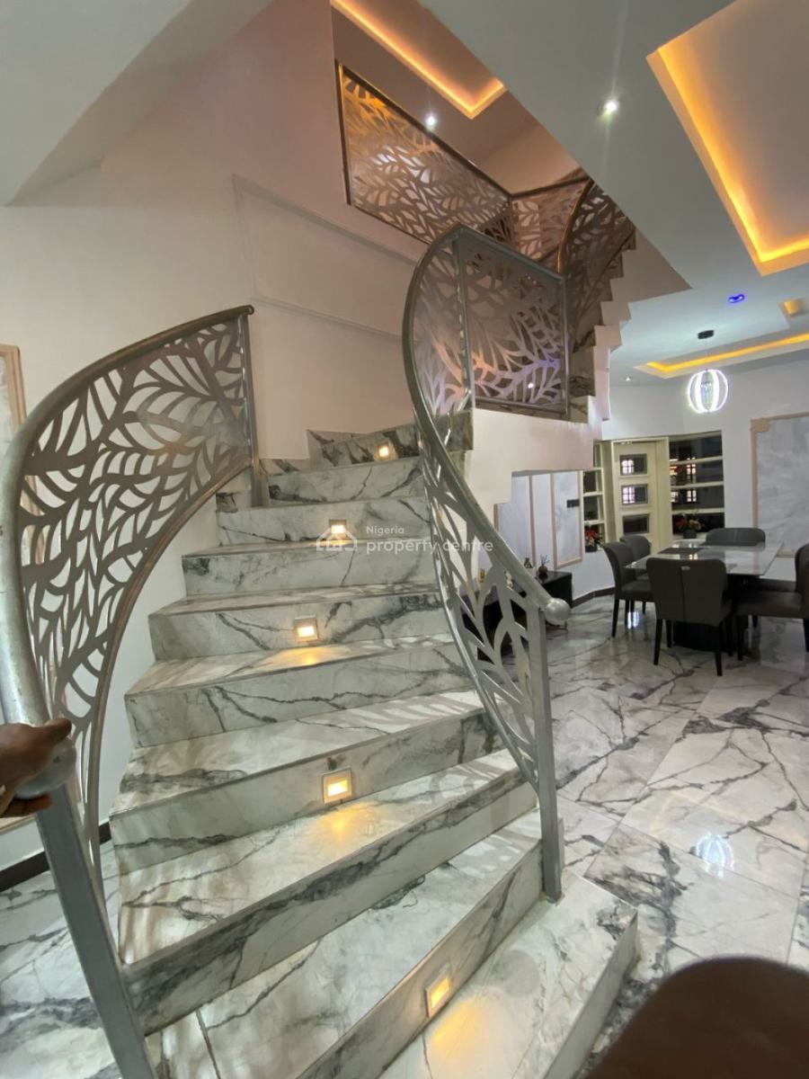Exquisite 5 Bedroom Fully Detached Duplex with Bq in a Secured Estate, Ikate Elegushi, Lekki, Lagos, Detached Duplex for Sale