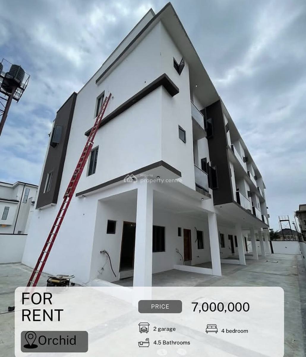 Brand New Spacious 4 Bedroom Duplex, Orchid Road, Lekki, Lagos, Terraced Duplex for Rent
