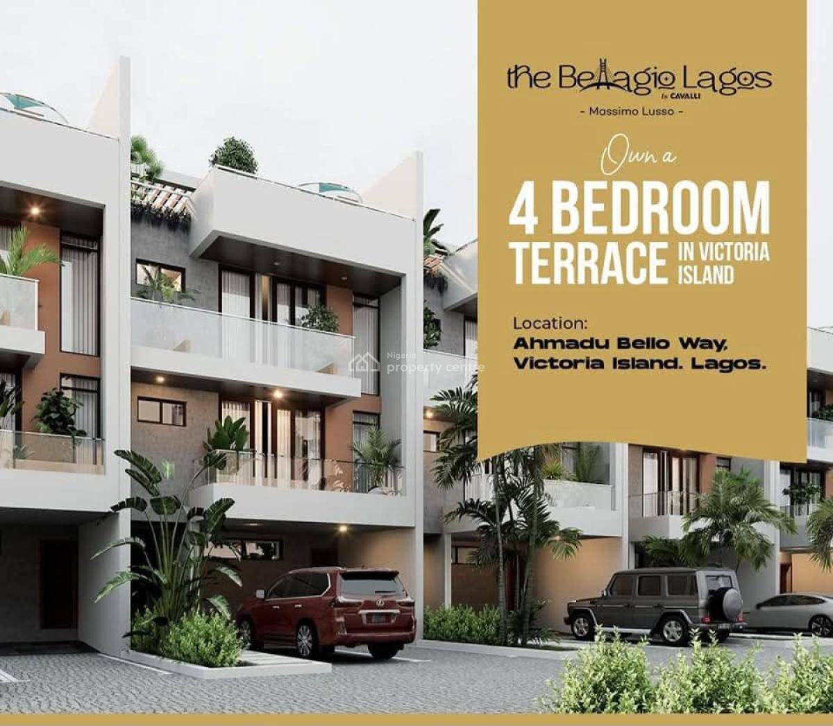 The Bellagio: 4 Bedroom Terrace in Victoria Island, ., Victoria Island (vi), Lagos, Terraced Duplex for Sale