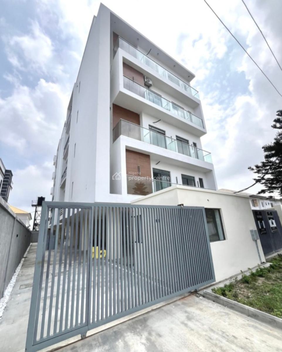 Newly Built and Serviced with 24/7 Power Supply 3 Bedroom En-suite Fl, Lekki Phase 1, Lekki, Lagos, Flat / Apartment for Rent