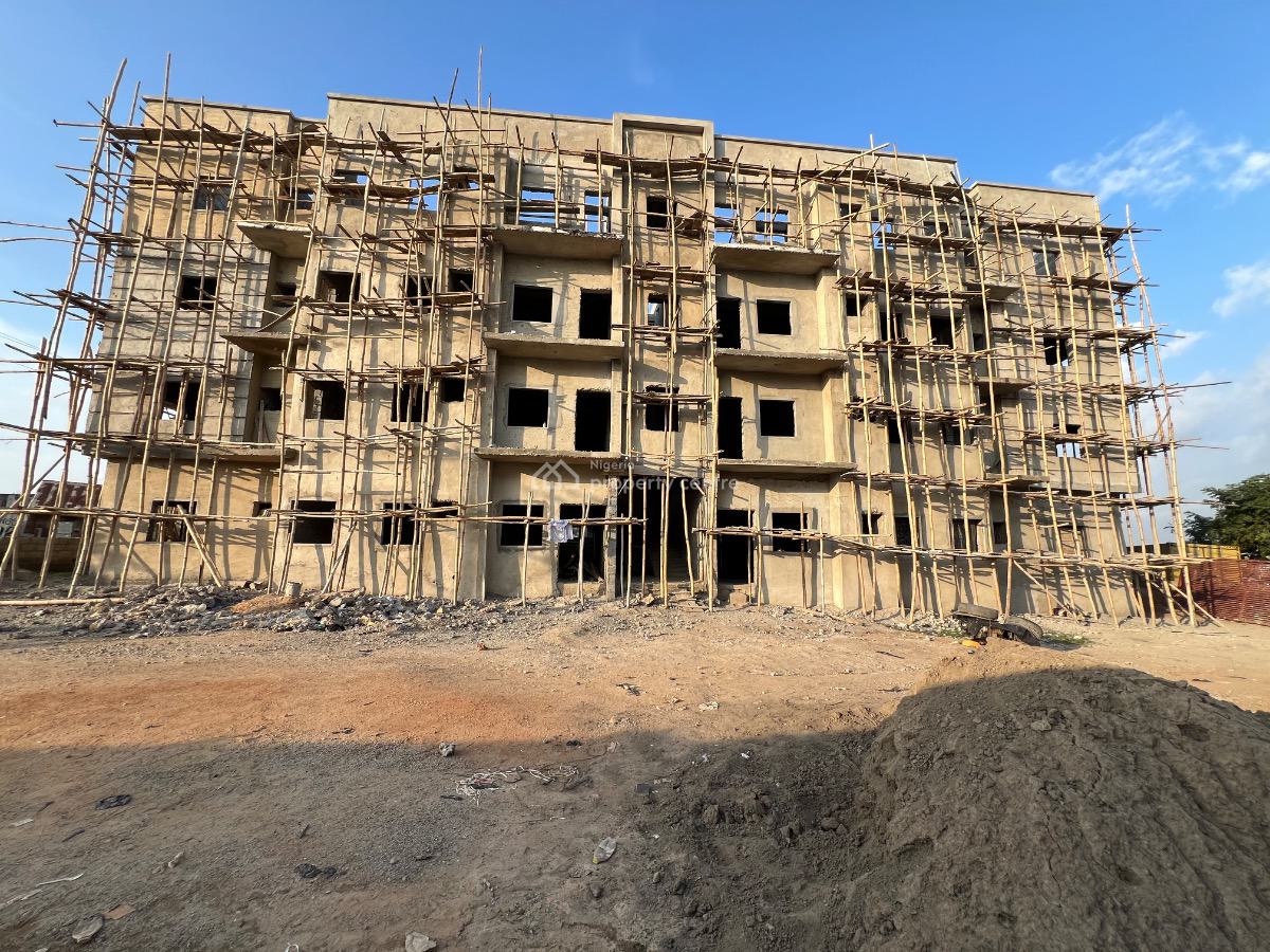 Well Located Spacious Semi-finished 3-bedroom Apartment with Bq, By Games Village, Kaura, Abuja, Flat / Apartment for Sale