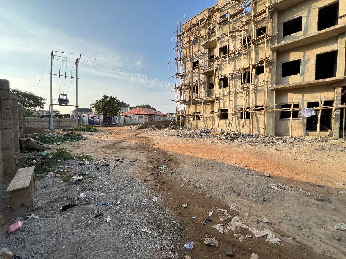 Well Located Spacious Semi-finished 3-bedroom Apartment with Bq, By Games Village, Kaura, Abuja, Flat / Apartment for Sale