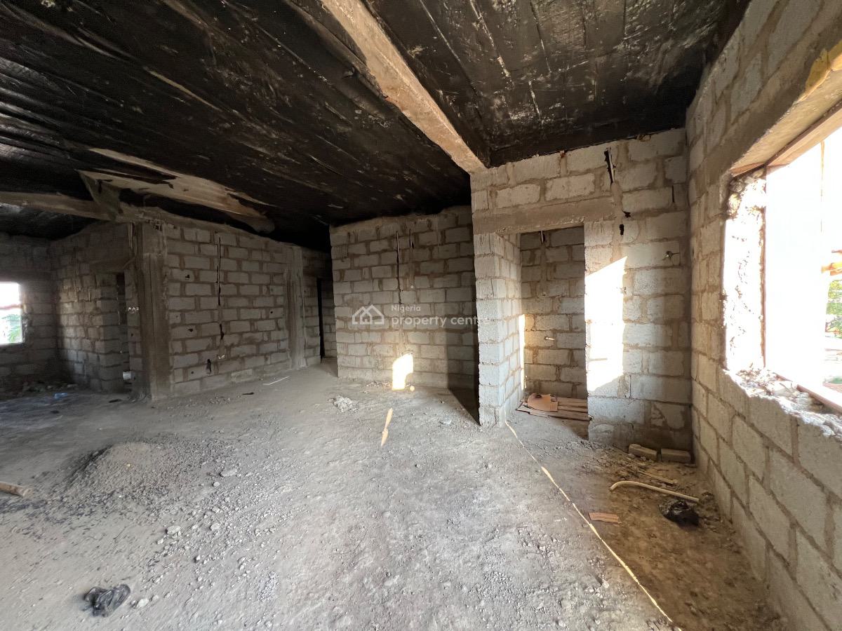 Well Located Spacious Semi-finished 3-bedroom Apartment with Bq, By Games Village, Kaura, Abuja, Flat / Apartment for Sale