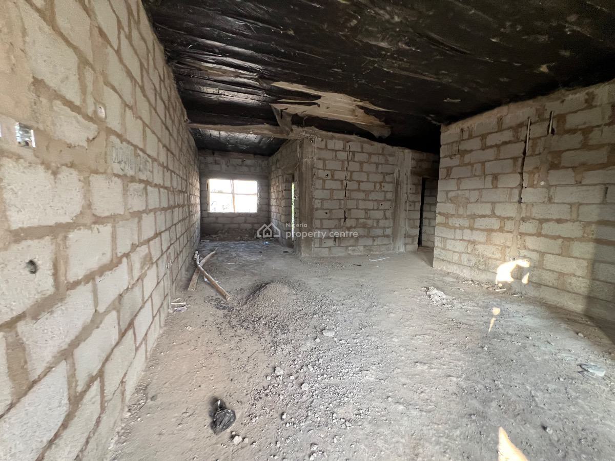 Well Located Spacious Semi-finished 3-bedroom Apartment with Bq, By Games Village, Kaura, Abuja, Flat / Apartment for Sale