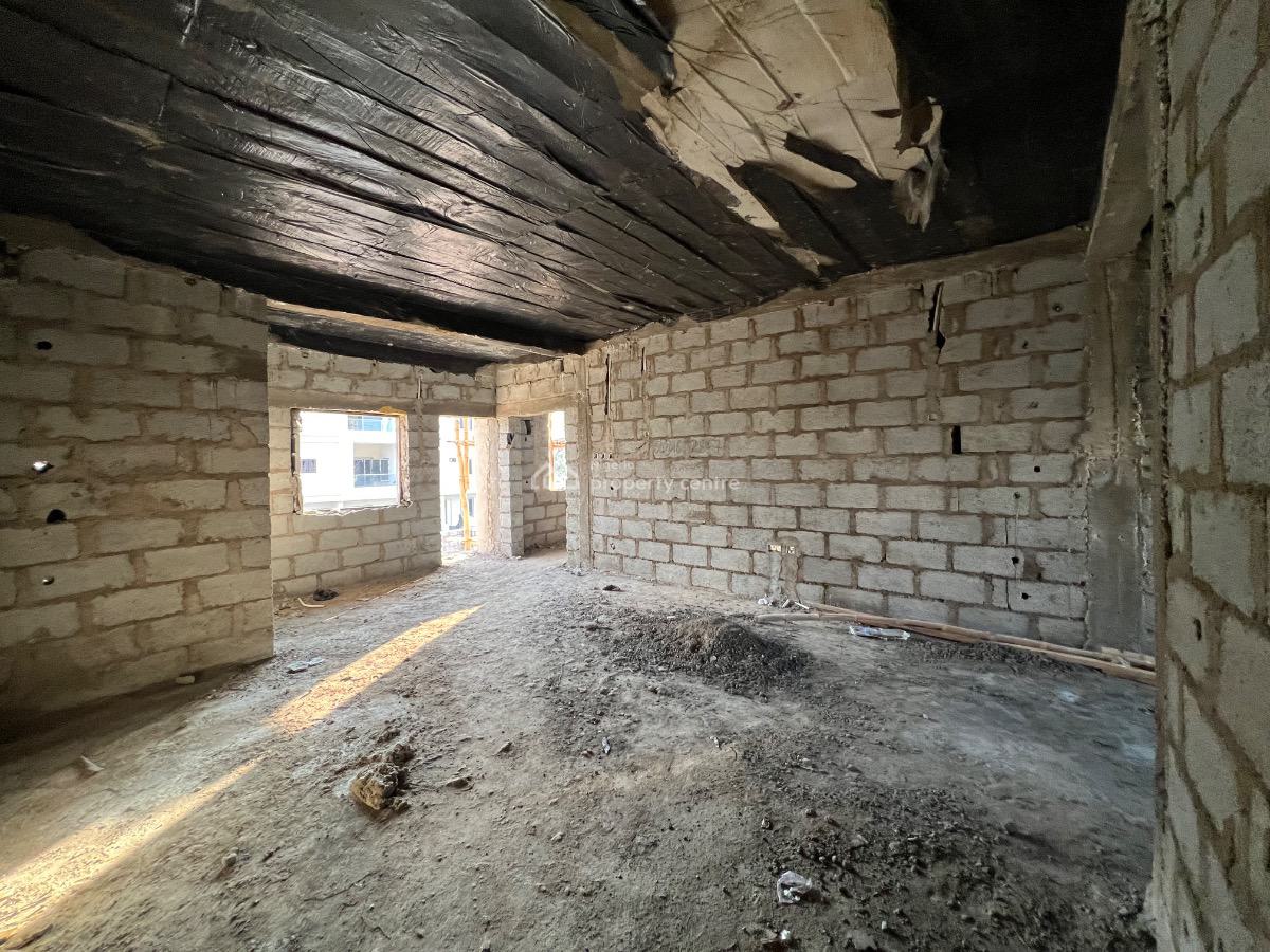 Well Located Spacious Semi-finished 3-bedroom Apartment with Bq, By Games Village, Kaura, Abuja, Flat / Apartment for Sale