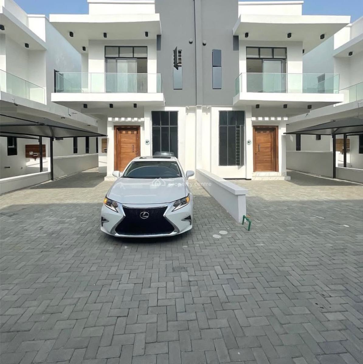 4 Bedroom Semi Detached Duplex with a Bq, Osapa, Lekki, Lagos, Semi-detached Duplex for Sale