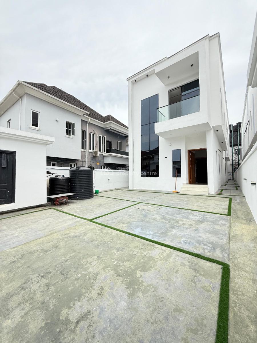 Spacious 5 Bedroom Fully Detached Duplex with a Bq and a Security Post, Osapa, Lekki, Lagos, House for Sale