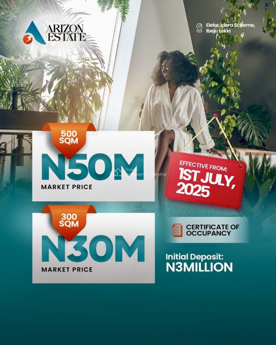 Land, Behind Pan Atlantic University, Eleko, Ibeju Lekki, Lagos, Residential Land for Sale