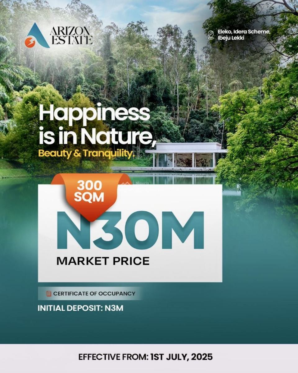 Land, Behind Pan Atlantic University, Eleko, Ibeju Lekki, Lagos, Residential Land for Sale