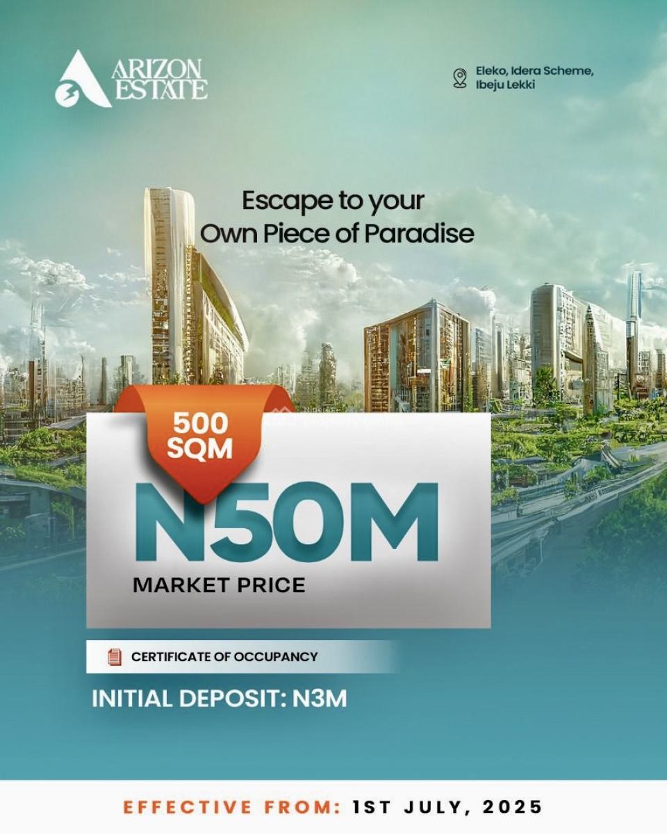 Land, Behind Pan Atlantic University, Eleko, Ibeju Lekki, Lagos, Residential Land for Sale