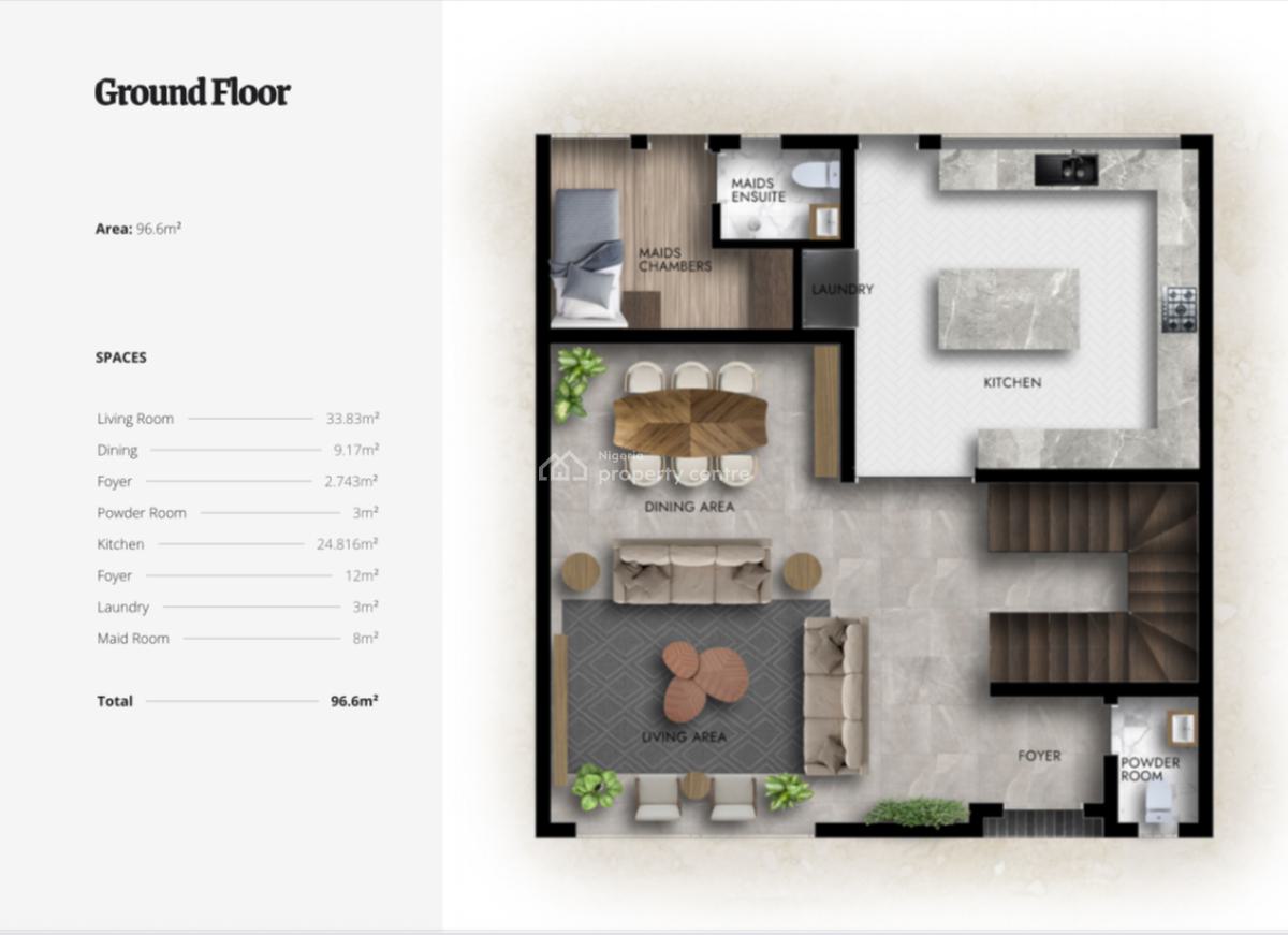 4bed Terrace Duplex, Ikate, Lekki, Lagos, Terraced Duplex for Sale