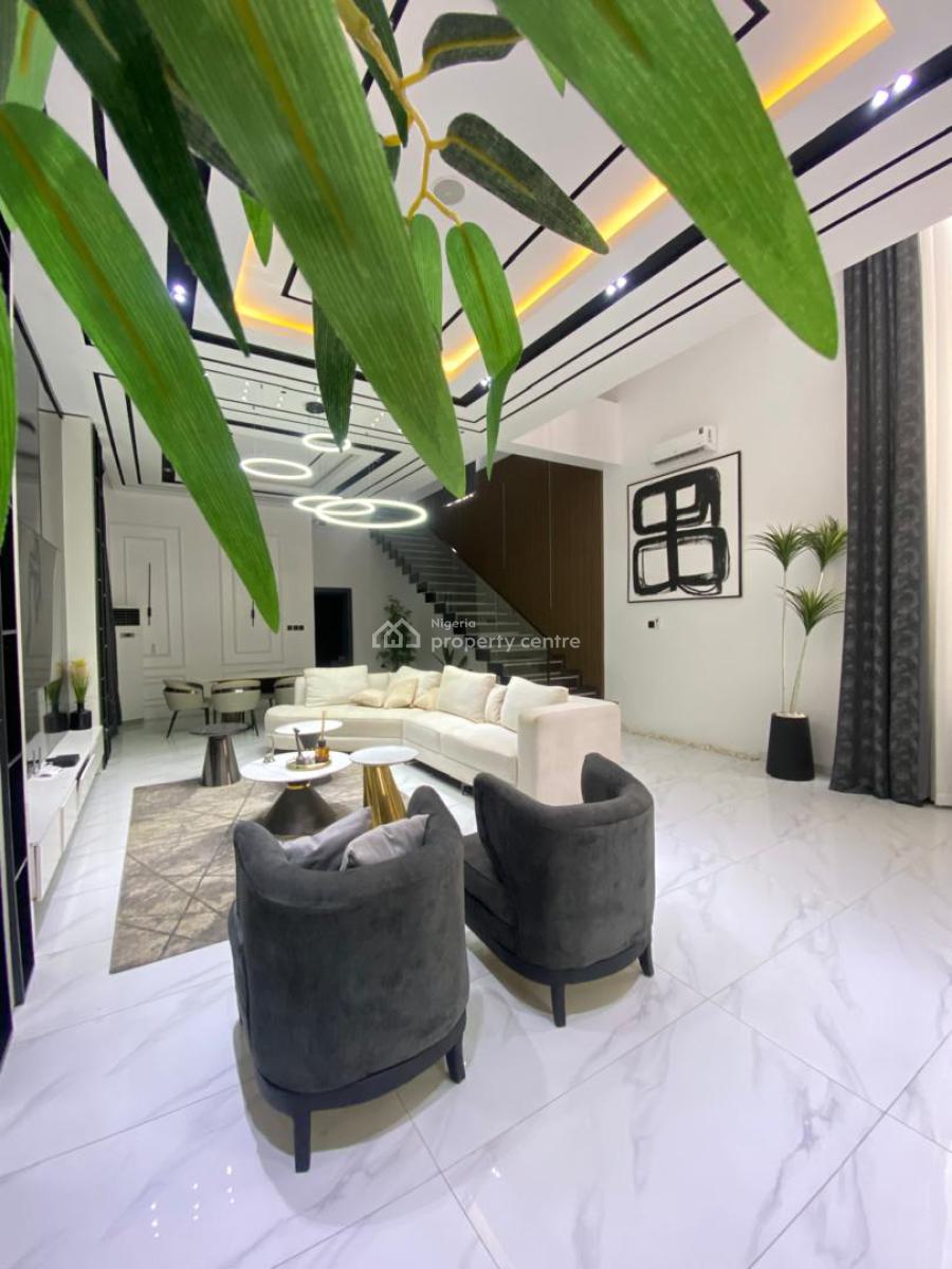 Luxury Lifestyle 5 Bedroom Fully Furnished Detached House with Bq & Swimming Pool, Eleganza Bus Stop ,second Tollgate, Lekki, Lagos, Detached Duplex for Sale