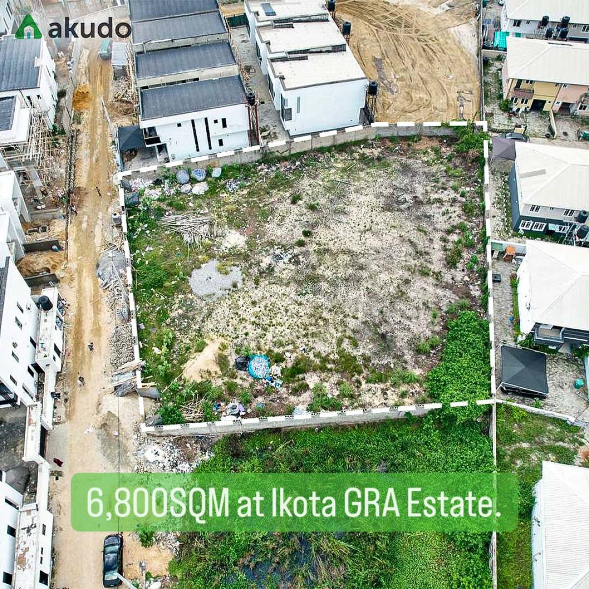1,800sqm Land in a Gated and Secured Estate -- Gov-consent, Ikota Gra Estate, Ikota, Lekki, Lagos, Residential Land for Sale