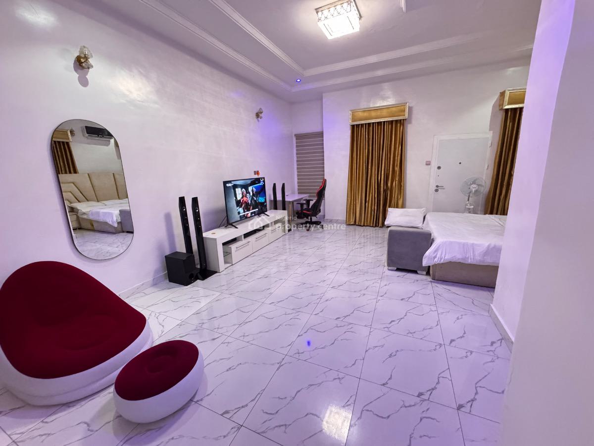 Luxuriously Furnished One Bedroom Apartment, Chevron, Lekki, Lagos, Mini Flat (room and Parlour) for Rent