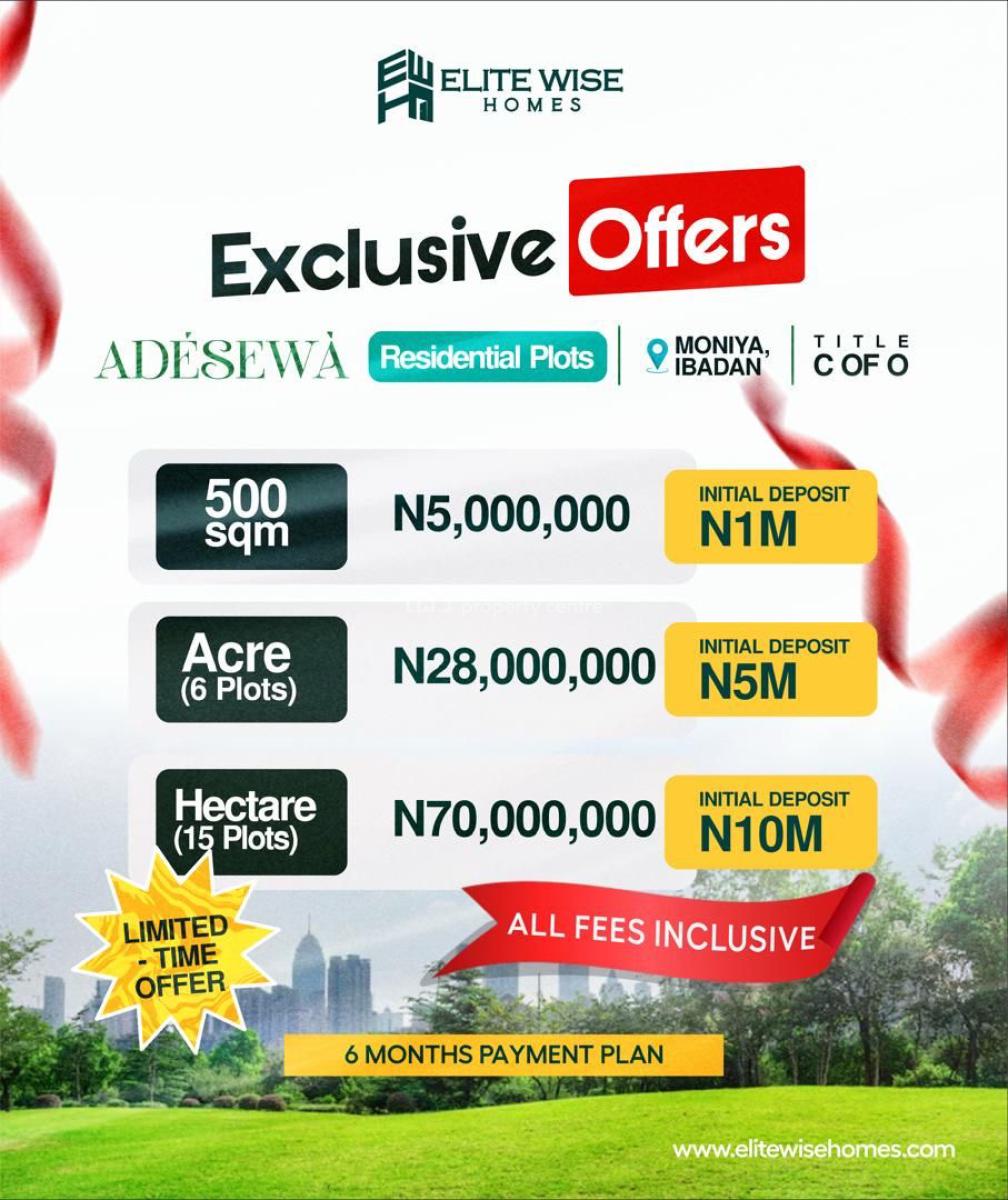 Adesewa, Moniya, Ibadan, Oyo, Mixed-use Land for Sale