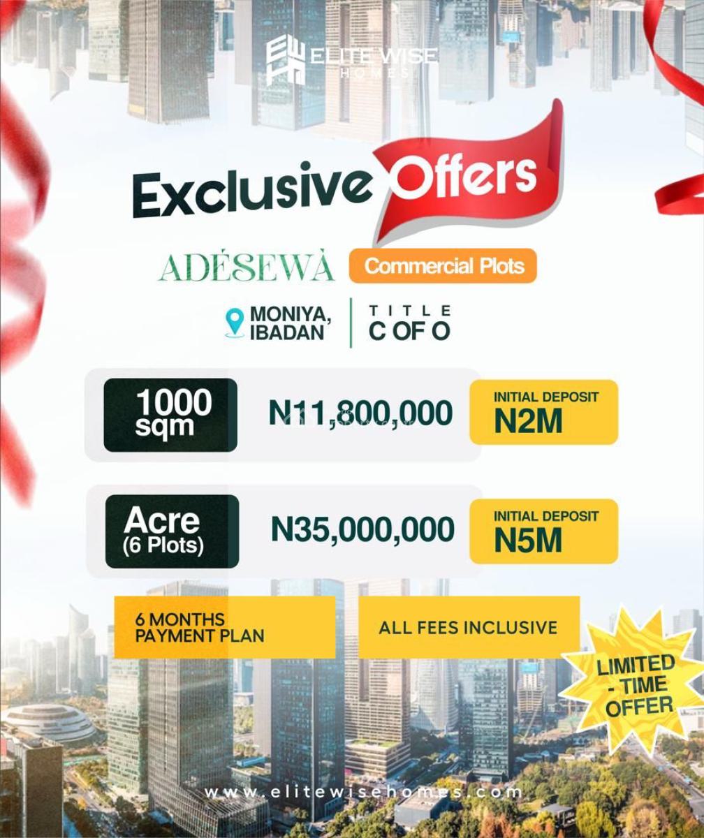 Adesewa, Moniya, Ibadan, Oyo, Mixed-use Land for Sale