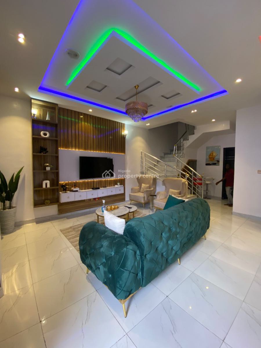 4 Bedroom Luxurious Fully Detached Duplex Available for Daily Stay, Lekki Palm City Estate, Ajah, Lagos, Detached Duplex Short Let