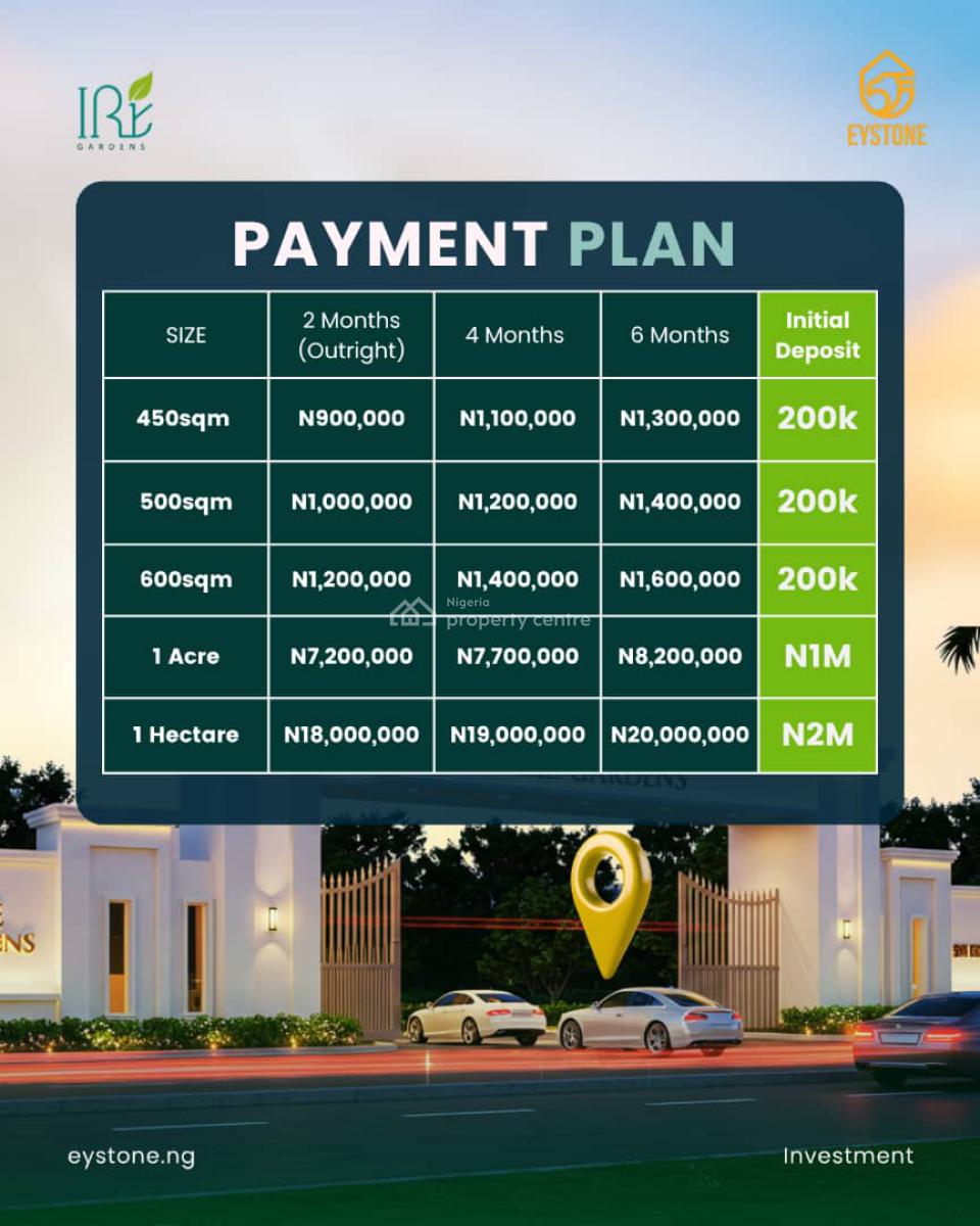 Land, Ire Gardens, Obafemi Owode, Ogun, Residential Land for Sale
