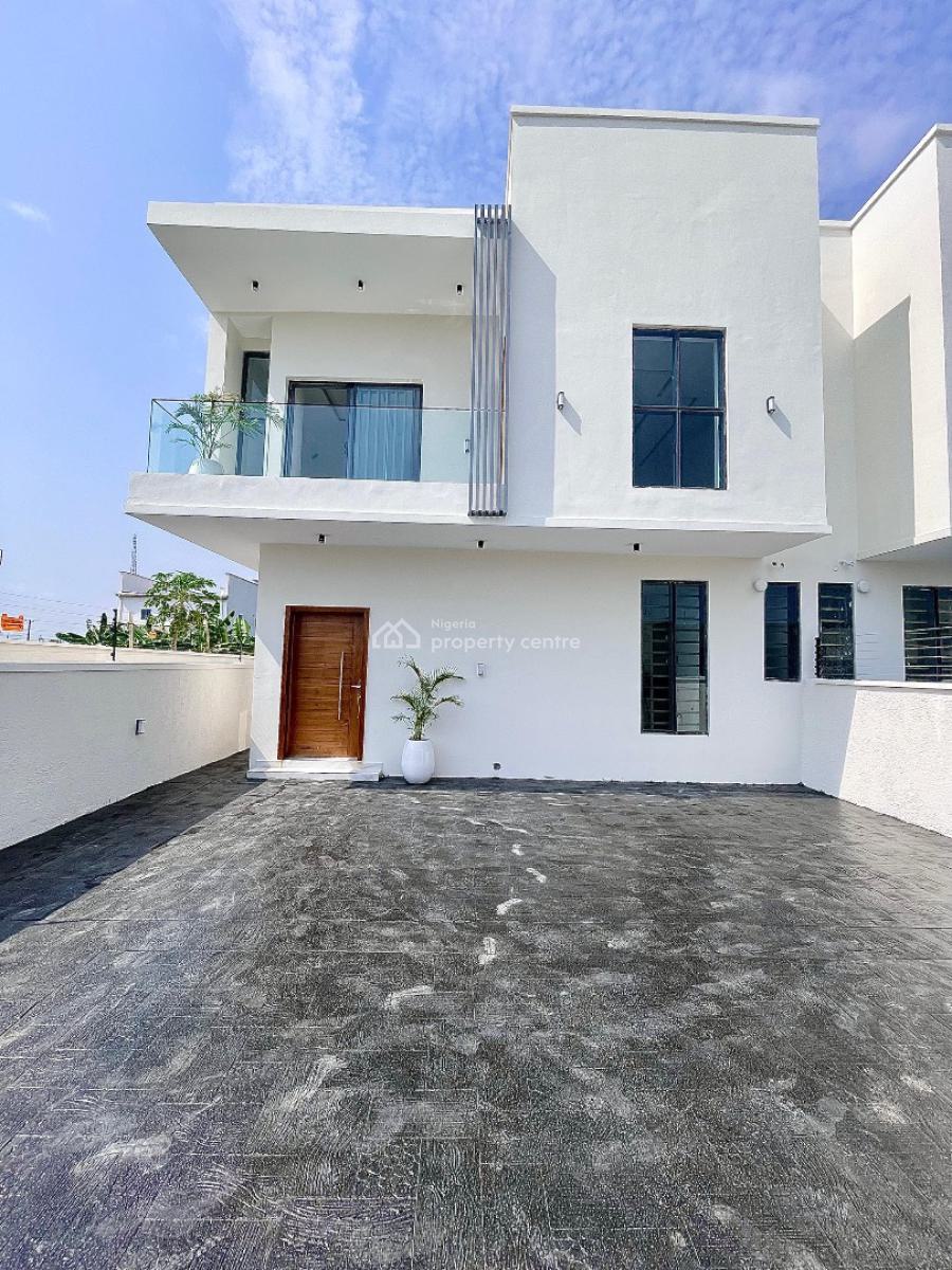 Exquisitely Carved 4 Bed Semi-detached Home with Bq, Ajah, Lekki, Lagos, Semi-detached Duplex for Sale