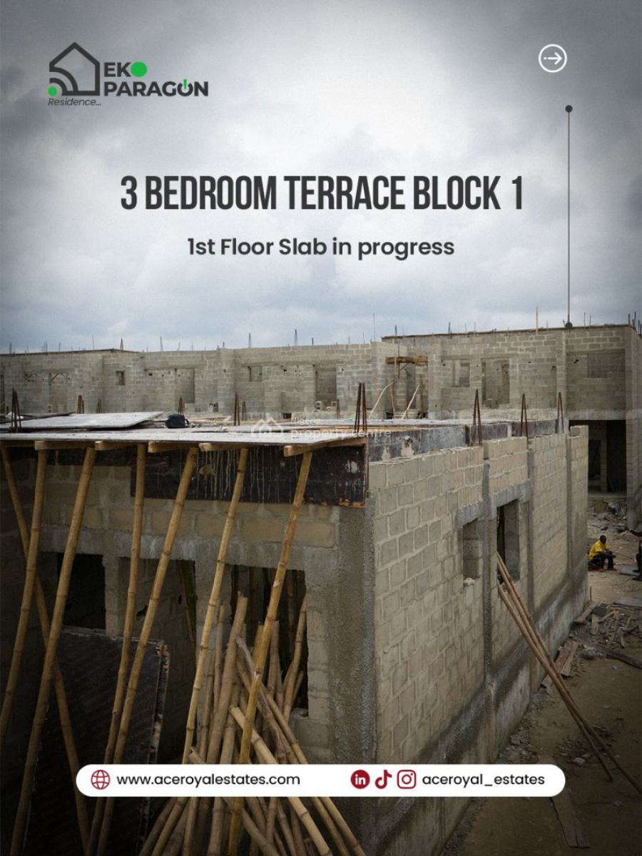 3 Bedroom Terrace Duplex with Bq, Abijo, Lekki, Lagos, House for Sale