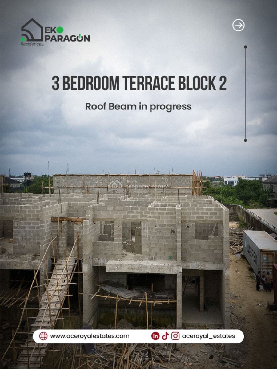 3 Bedroom Terrace Duplex with Bq, Abijo, Lekki, Lagos, House for Sale