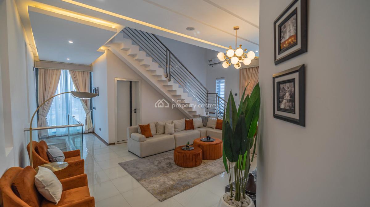 Fully Furnished 4 Bedroom Townhouse Terrace, Ikate, Lekki, Lagos, Terraced Duplex for Rent