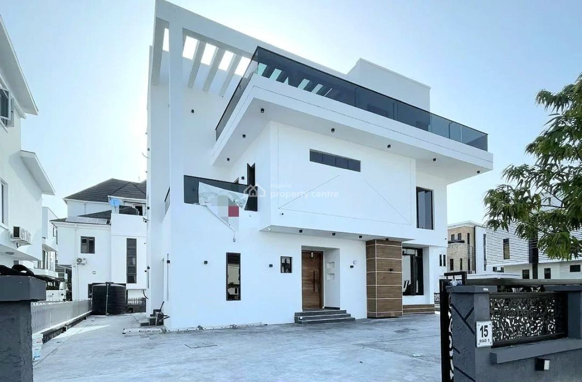 Brand New 5 Bedroom Fully Detached Duplex with Pool & Bq, Osapa, Lekki, Lagos, Detached Duplex for Sale